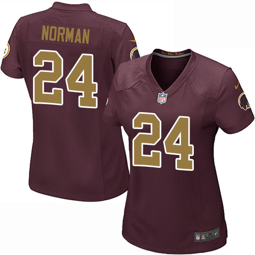 Women's Game Josh Norman Nike Jersey Burgundy Red Alternate - #24 80th Anniversary NFL Washington Redskins